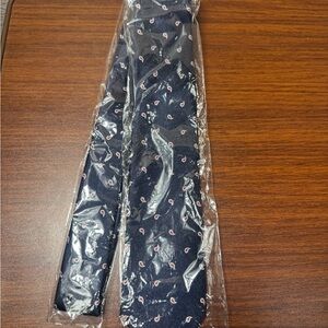 An Ivy Copenhagen Navy Blue Paisley Tie